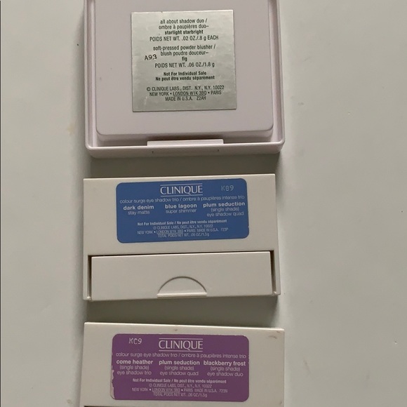 3🎨Clinique Eyeshadow Palettes Pressed Blush Blue Purple All About Shadow Duo - Picture 14 of 15